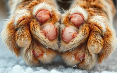 Blog o kotach 19 Pęknięcia na łapach kota zimą – skąd się biorą?
