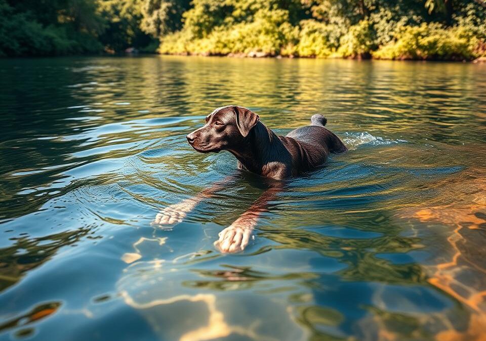Pływanie psa w naturalnych wodach – Wszystko, co musisz o tym wiedzieć!