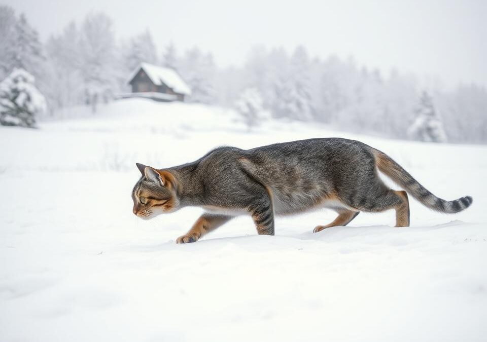 Dlaczego kot więcej poluje zimą?