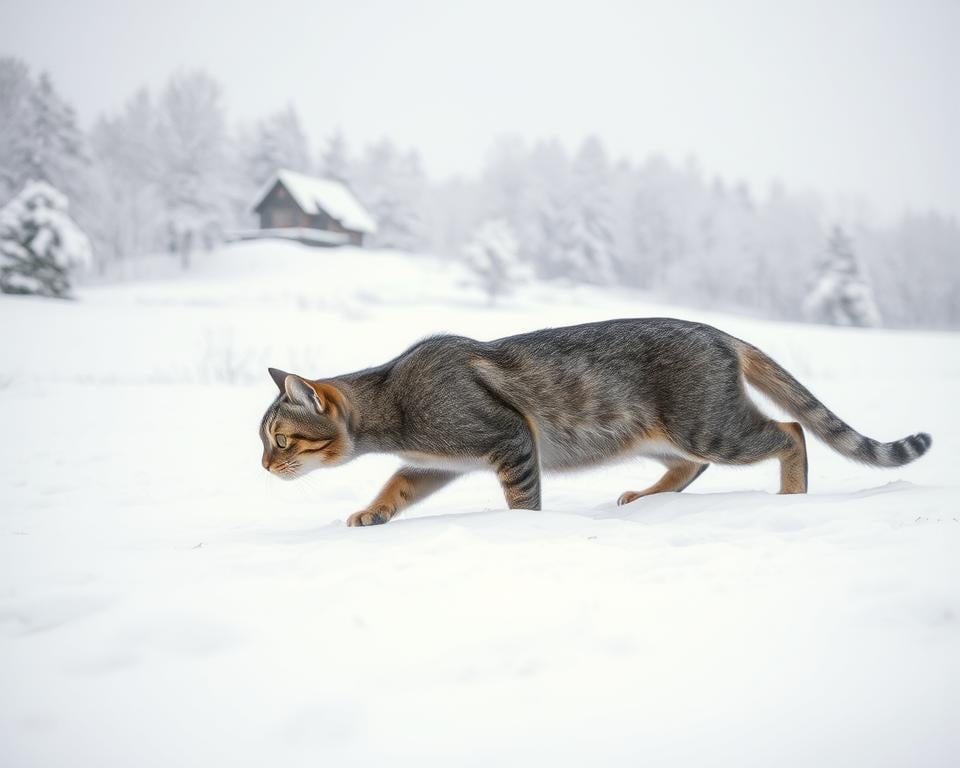Dlaczego kot więcej poluje zimą?
