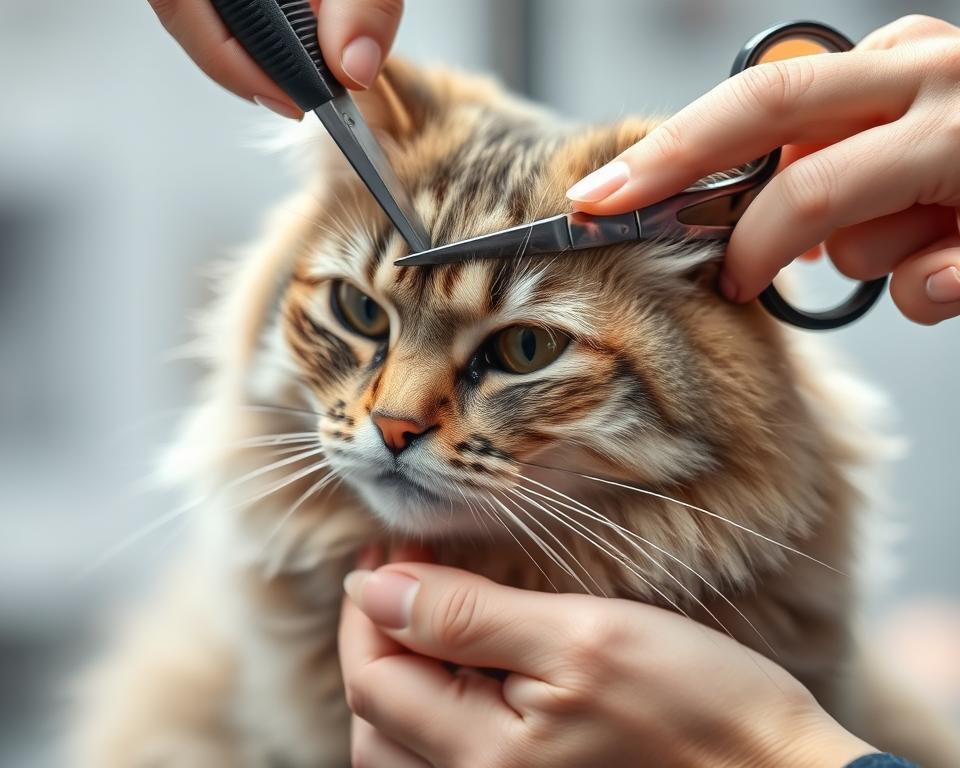 praktyki strzyżenia sierści kota