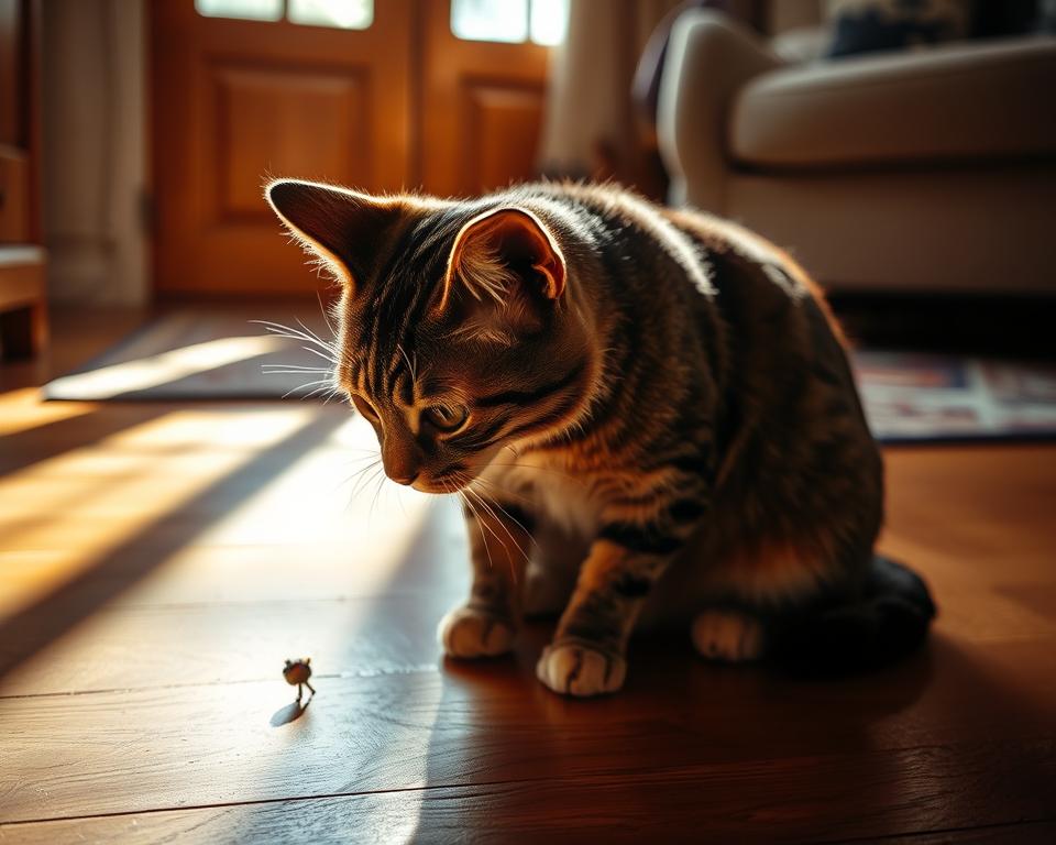 rozpoznawanie ukrytych przedmiotów przez kota