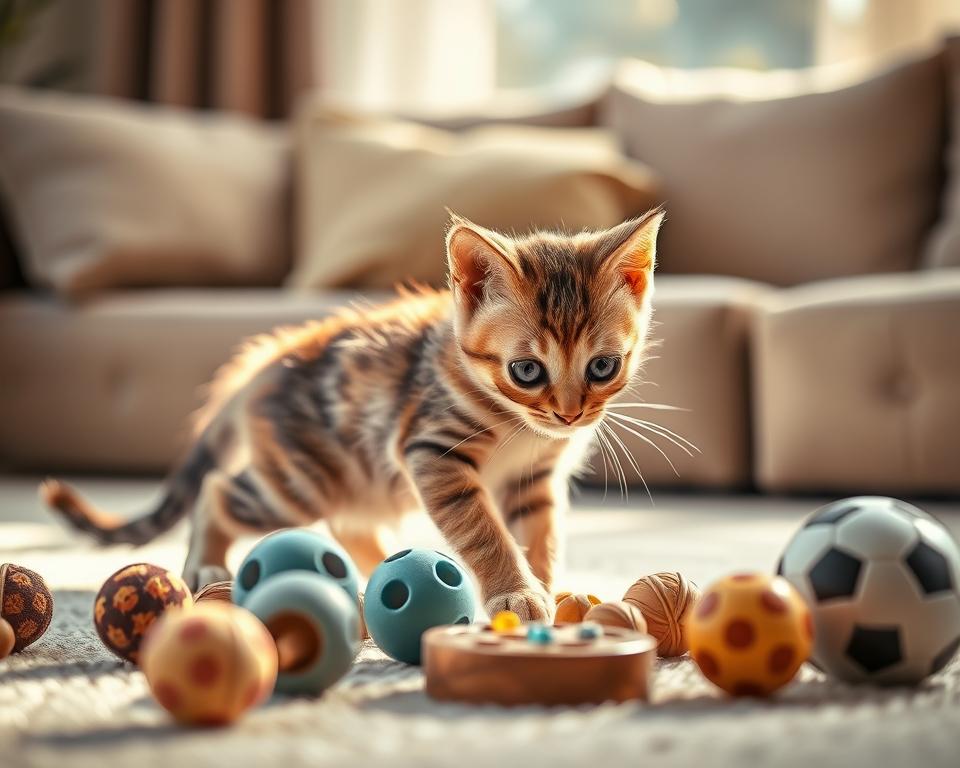 rozwijanie pamięci kota poprzez zabawę