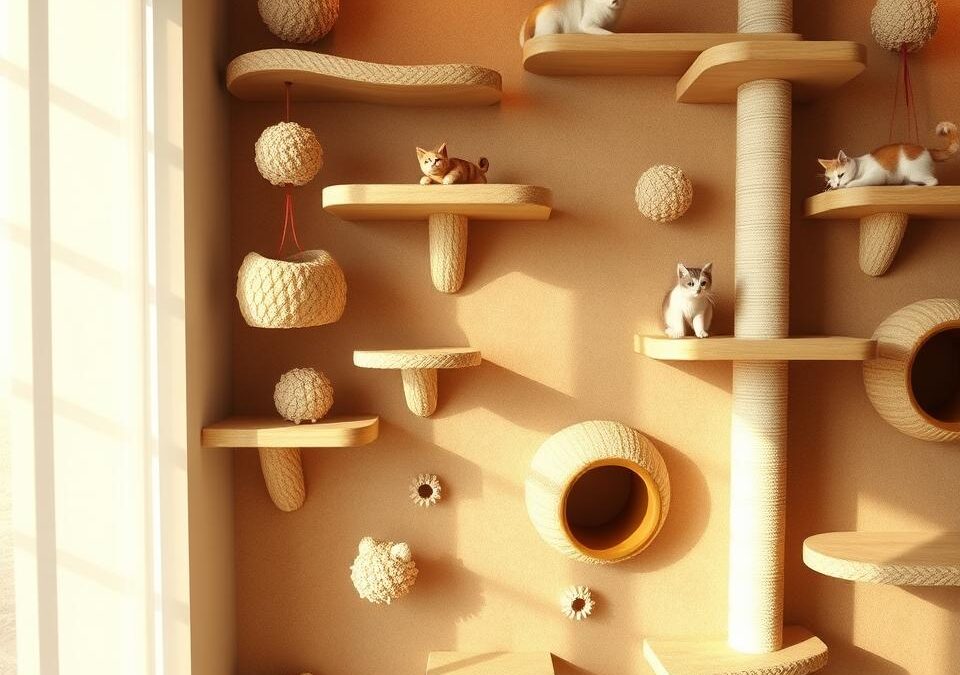 Ścienne zabawki wspinaczkowe dla kota – Wszystko, co musisz o tym wiedzieć!