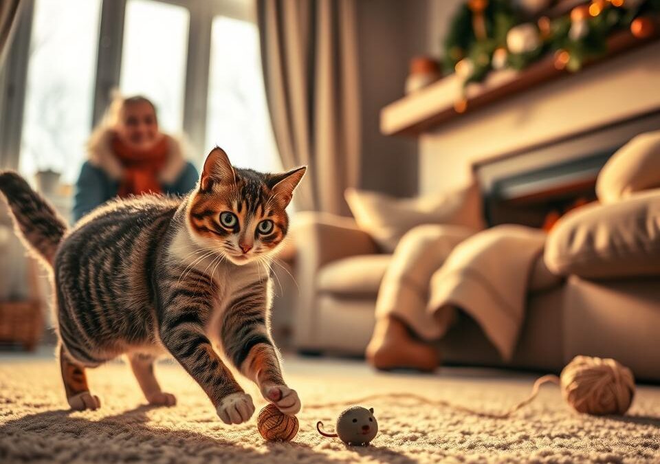 Brak ruchu zimą u kotów – jak je aktywizować?