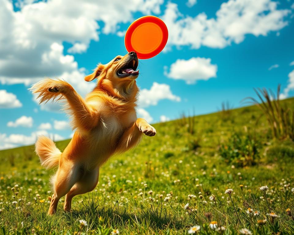 sport frisbee z psem