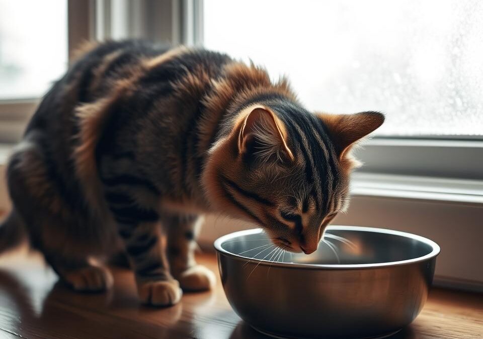 Spożycie wody przez kota zimą – na co zwrócić uwagę?