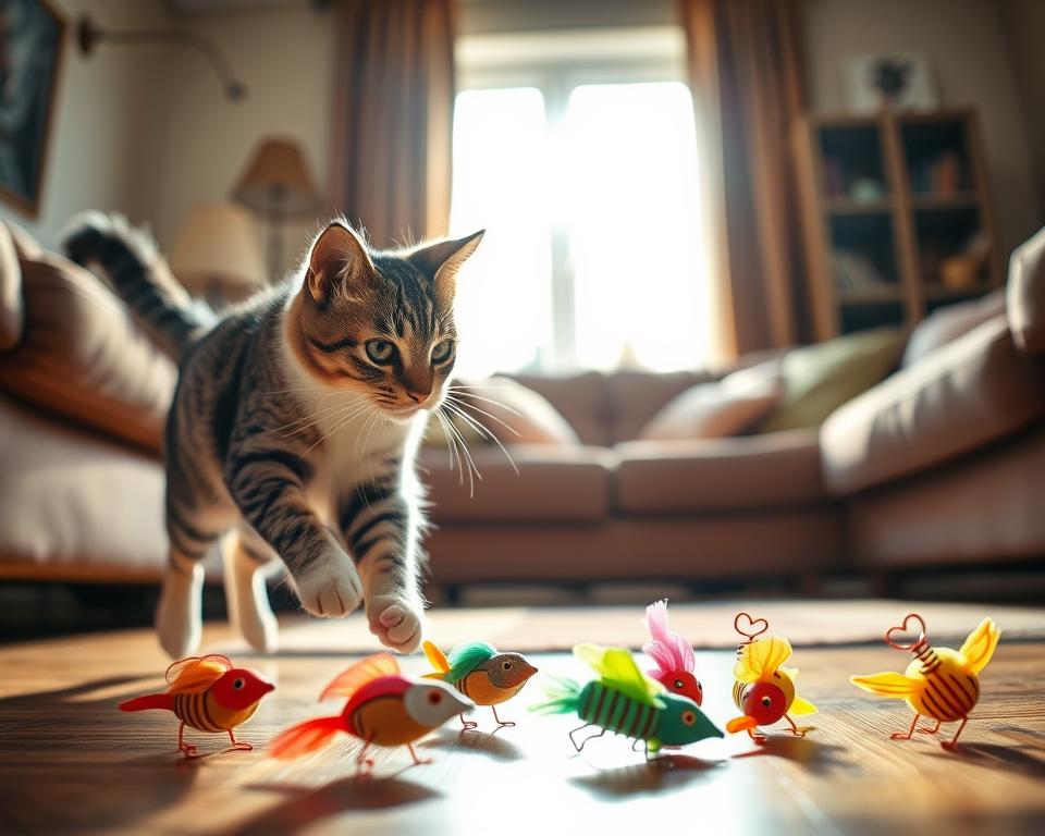 sprężynowe zabawki dla kota