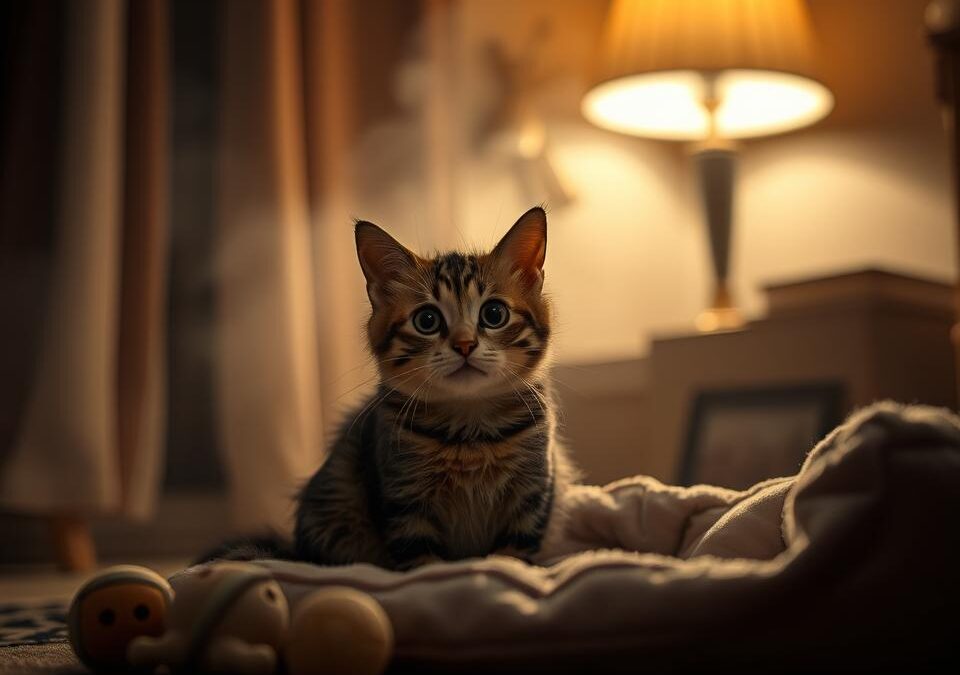 Kot i fajerwerki – jak go uspokoić w Sylwestra?