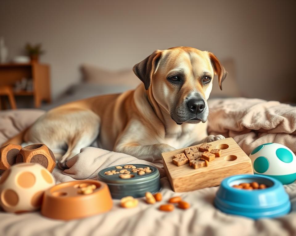 stymulacja mentalna starszego psa