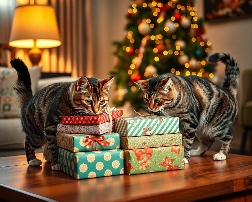 swiateczna-paczka-dla-kota-zima świąteczna paczka dla kota zimą