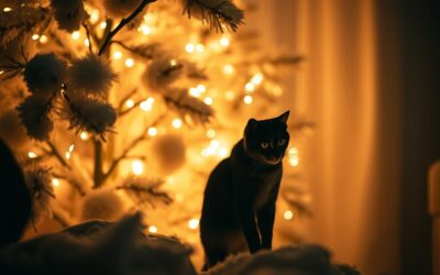 Koty i świąteczne światełka – zabawa czy zagrożenie?