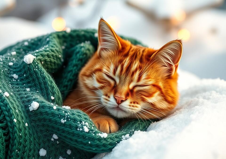 Kot na świątecznej kartce – jak go sfotografować?