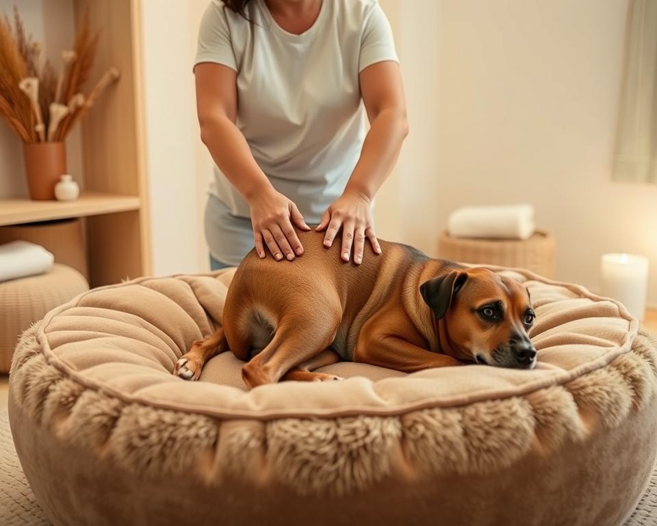 terapia masażem dla psa