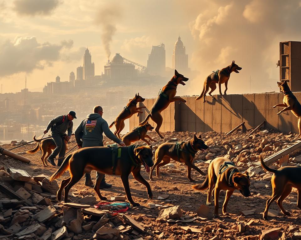 trening psów ratowniczych