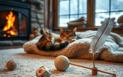 Najlepsze zimowe zabawki dla kotów