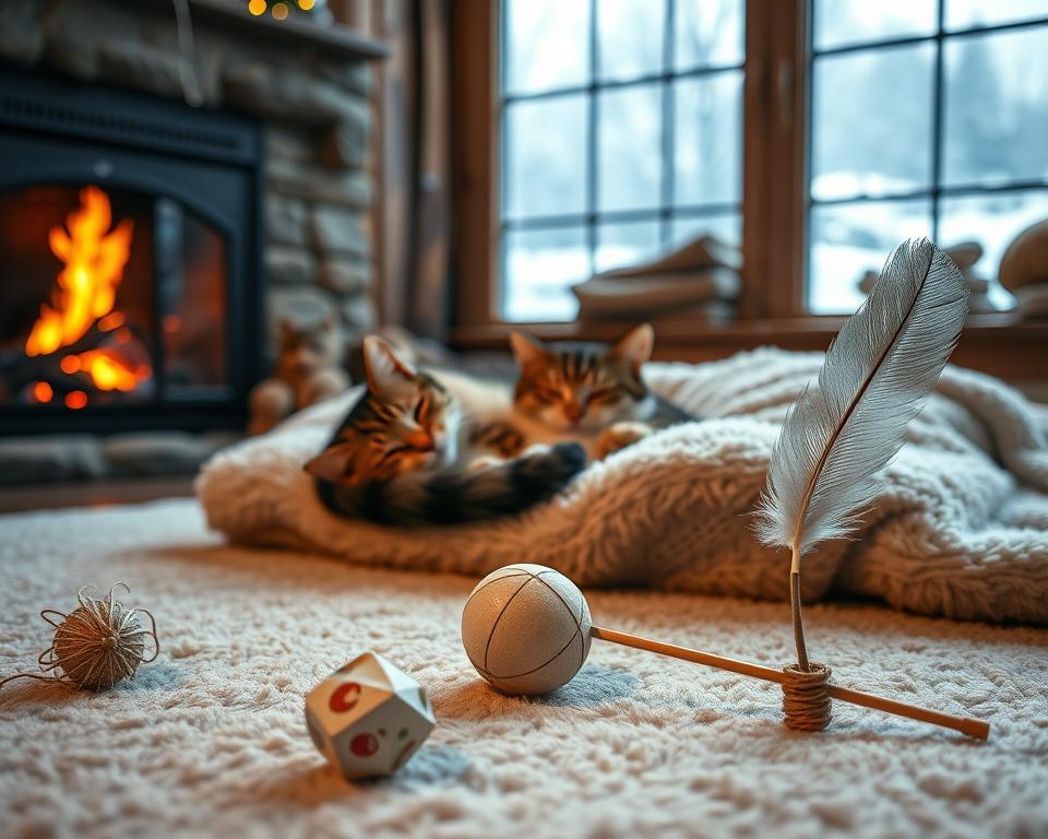 zabawa-kota-zima zabawa kota zimą