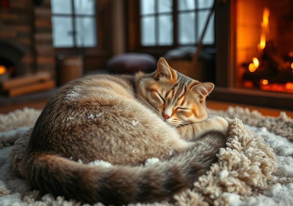 Zachowanie kotów pod koniec roku