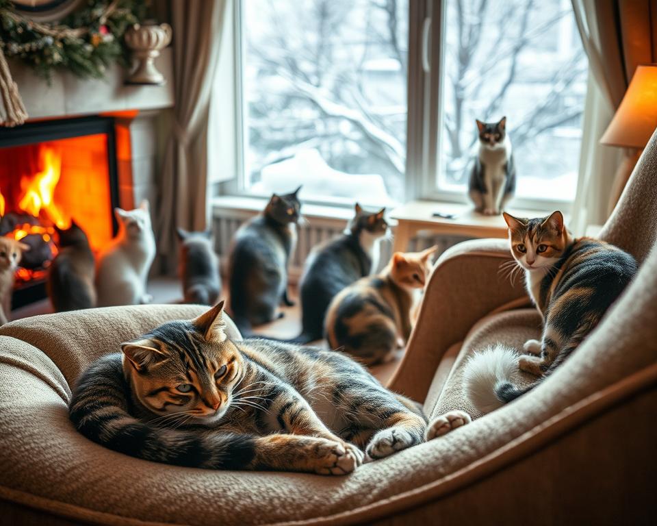 zachowanie-kota-zima zachowanie kota zimą