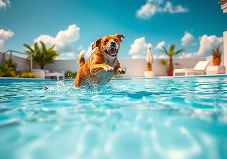 Zachowanie psa na basenie – Wszystko, co musisz o tym wiedzieć!