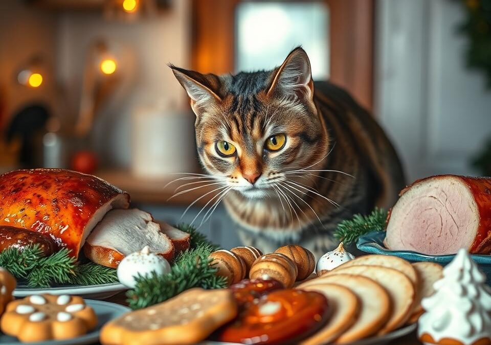 Kot i świąteczne jedzenie – co wolno, a czego nie?