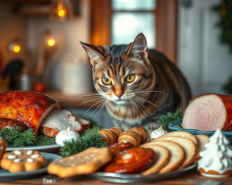 Kot i świąteczne jedzenie – co wolno, a czego nie?