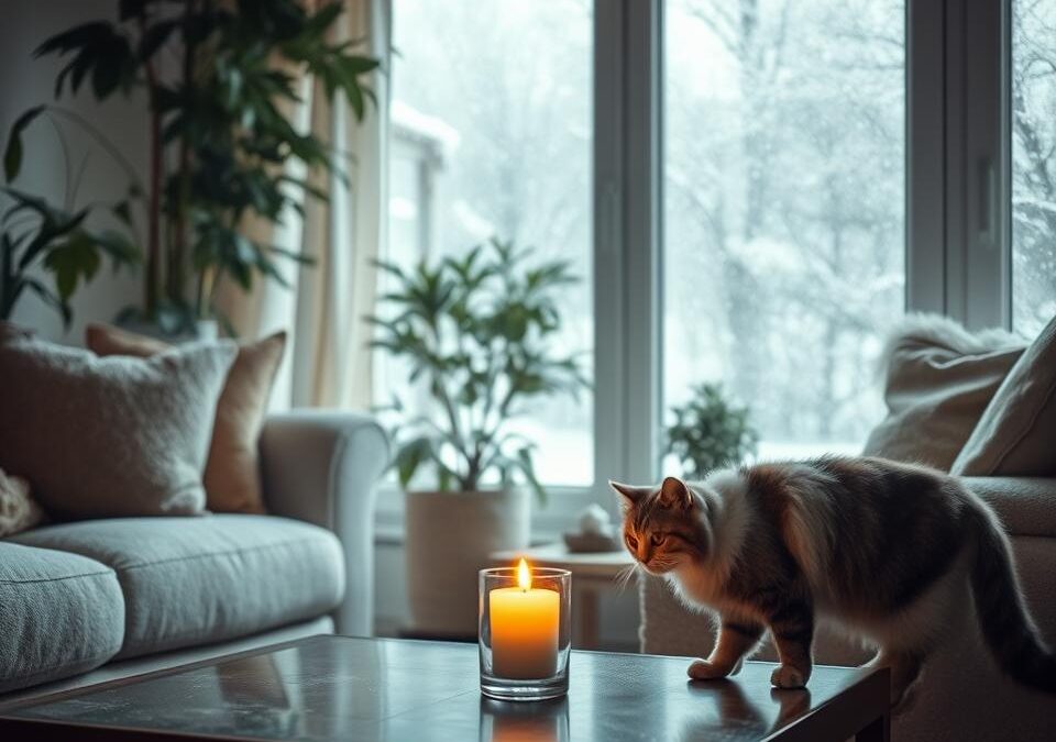 Zapach w mieszkaniu z kotem zimą – na co uważać?