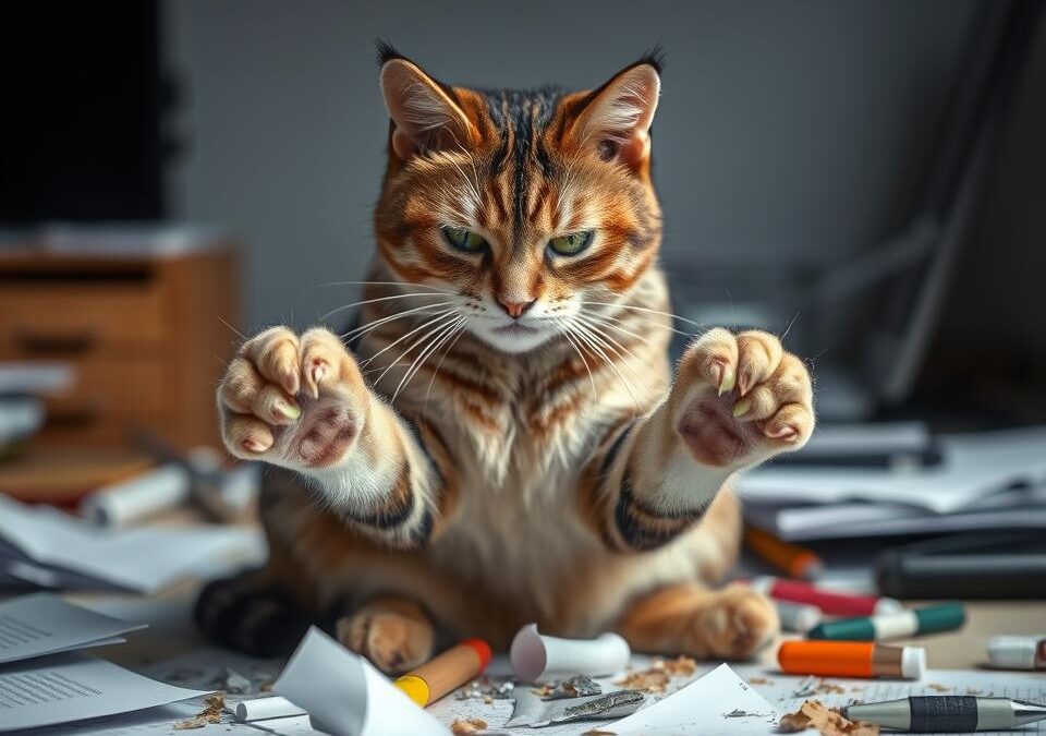 Zarządzanie destrukcyjnym zachowaniem kota – Wszystko, co musisz o tym wiedzieć!