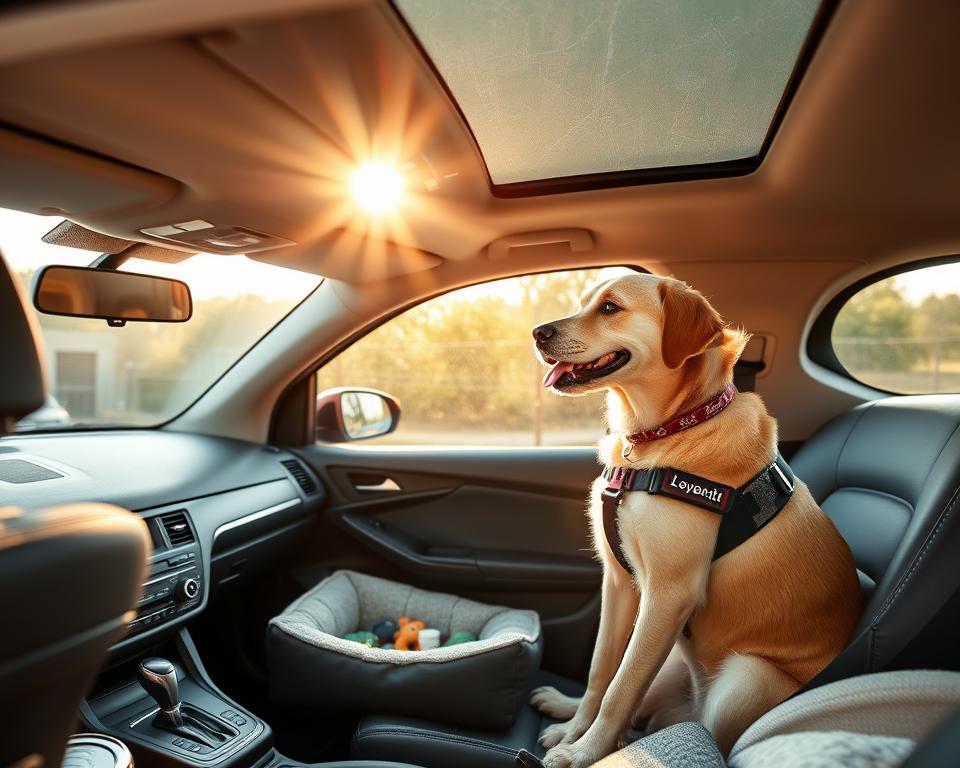 zasady podróży samochodem z psem