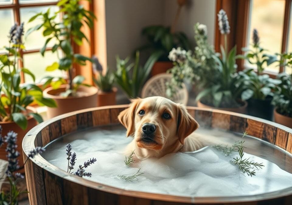 Ziołowe kąpiele dla psa – Wszystko, co musisz o tym wiedzieć!
