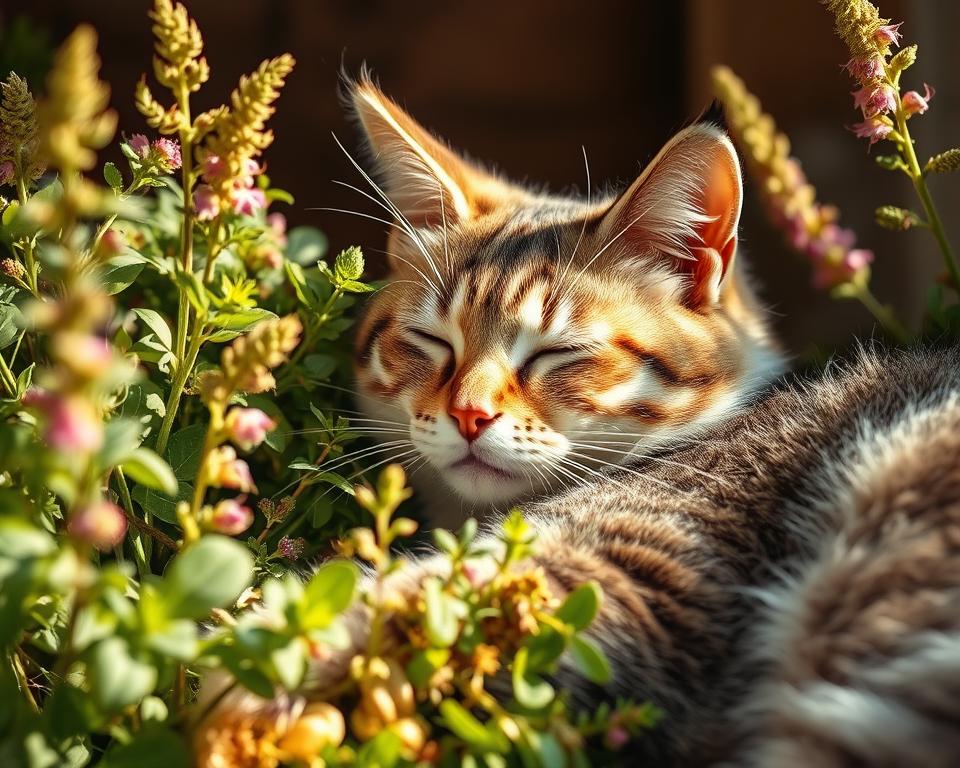 ziołowe łagodzenie bólu u kota