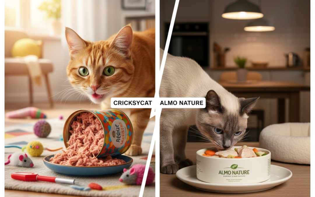 Mokra karma CricksyCat vs Almo Nature – co wybierają opiekunowie?