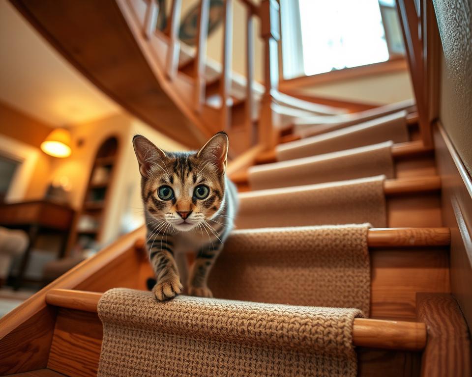 bezpieczne-korzystanie-ze-schodow-przez-kota bezpieczne korzystanie ze schodów przez kota