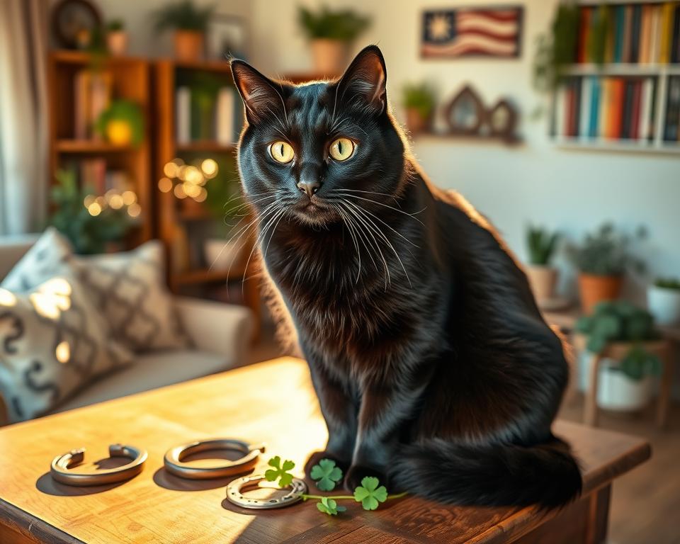 czarny kot – symbol szczęścia