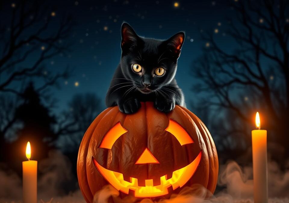 Kot i Halloween – niebezpieczne czy zabawne?