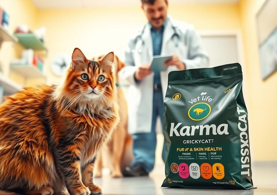 Karma CricksyCat wspierająca sierść i skórę vs Vet Life