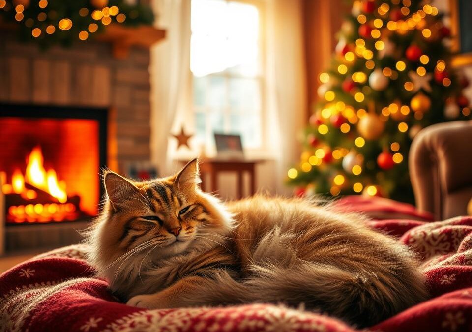 Kominek i kot – prawdziwy klimat świąt