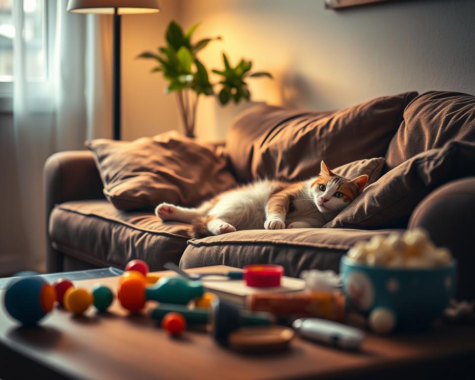 konsekwencje siedzącego trybu życia kota