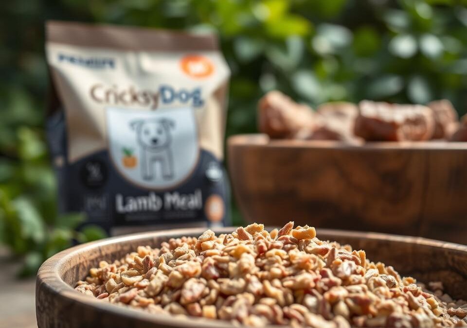 Jagnięcina w postaci mączki mięsnej – co to oznacza w karmie CricksyDog?