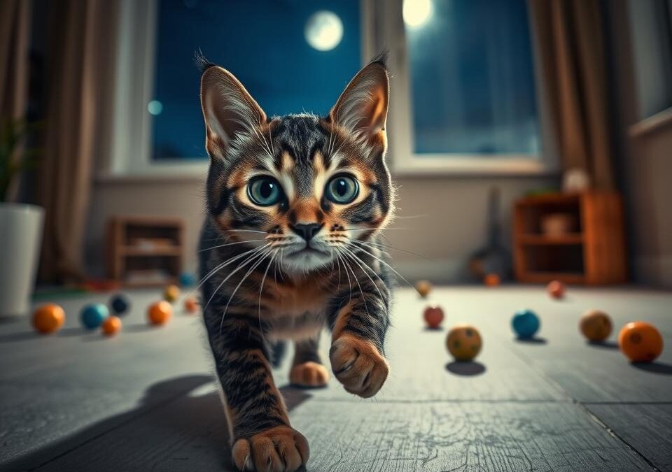 Nocna aktywność kota – Wszystko, co musisz o tym wiedzieć!