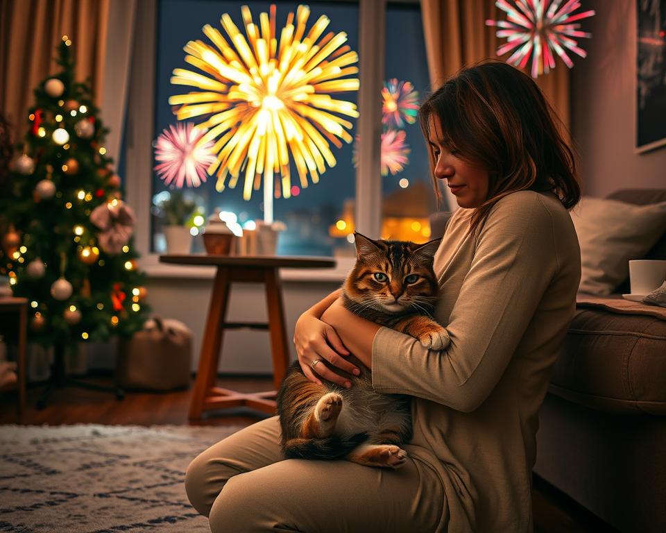 ochrona kota przed petardami