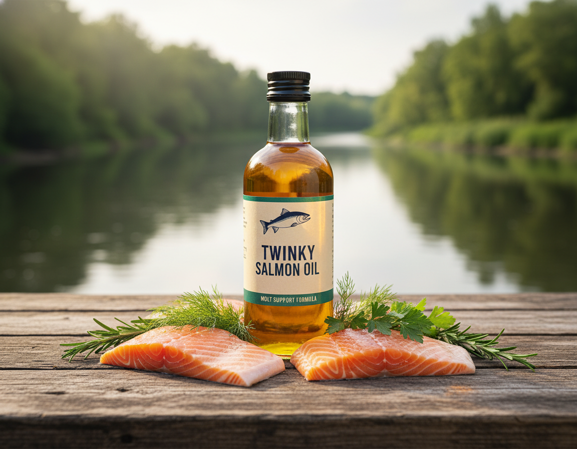olej-z-lososia-Twinky-w-okresie-linienia olej z łososia Twinky w okresie linienia