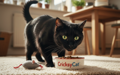 Blog o kotach 24 Jak kot zareagował na pierwszą porcję CricksyCat?