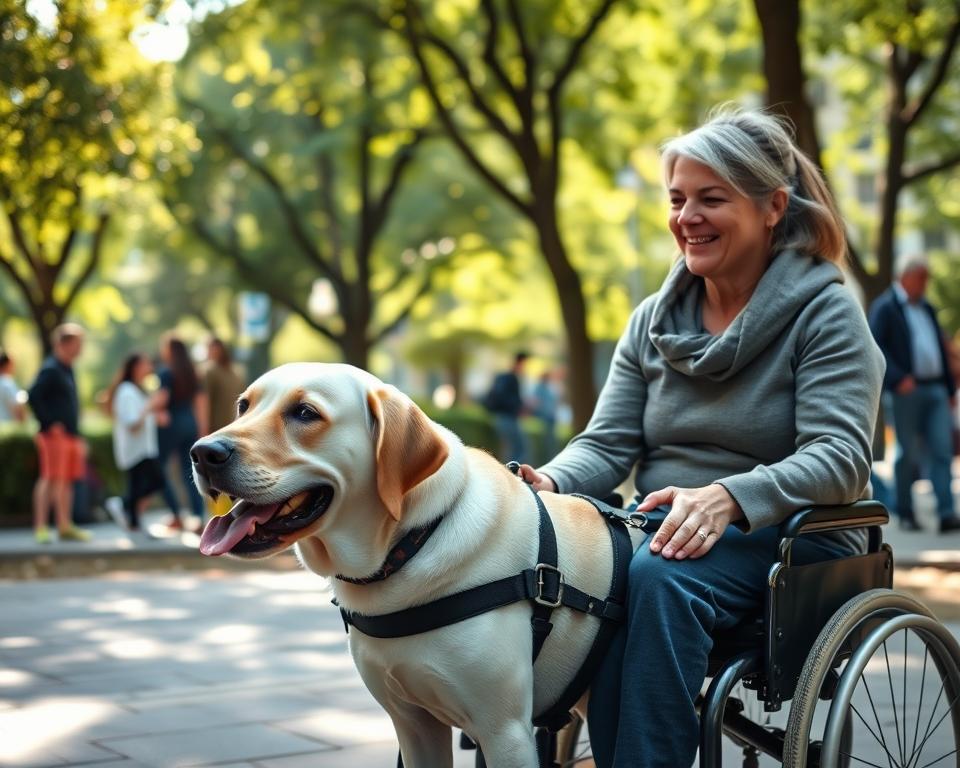 pies-asystujacy-osobom-z-niepelnosprawnosciami-ruchowymi pies asystujący osobom z niepełnosprawnościami ruchowymi