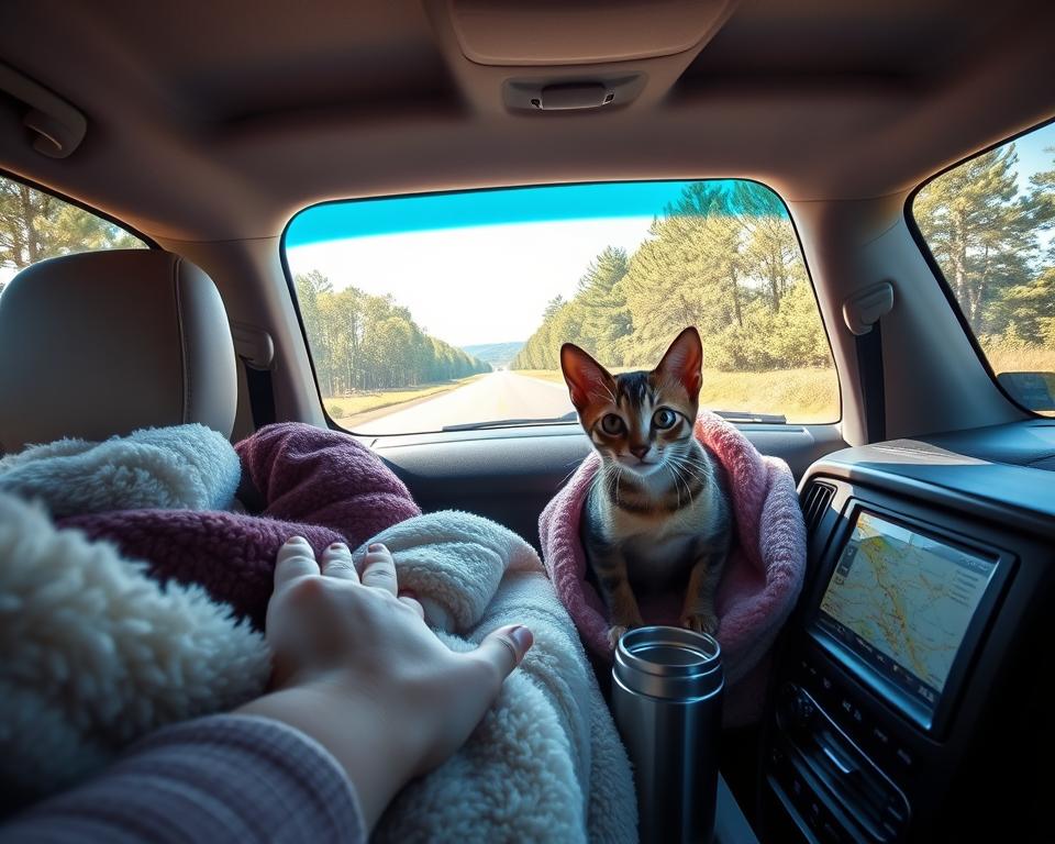 podróżowanie z kotem samochodem