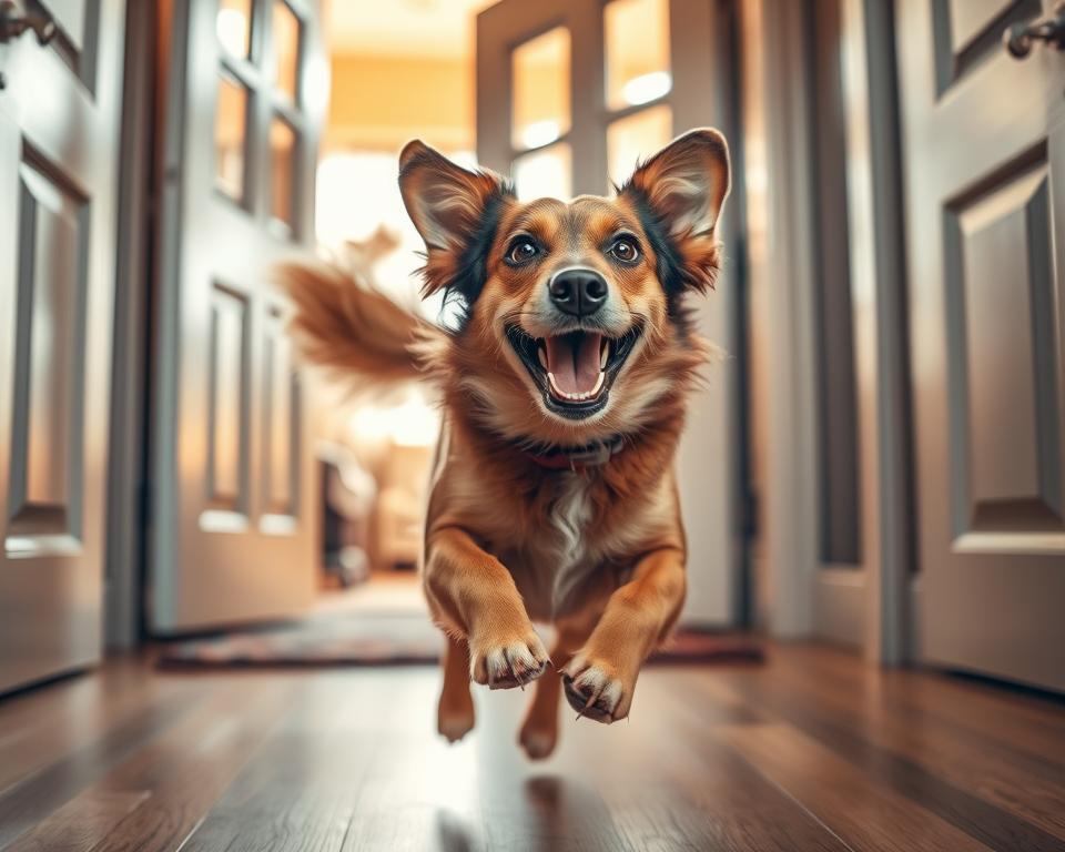 radość z bycia z psem