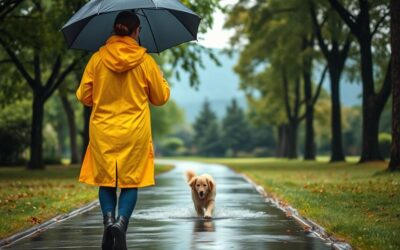 Spacer z psem w deszczu – Wszystko, co musisz o tym wiedzieć!