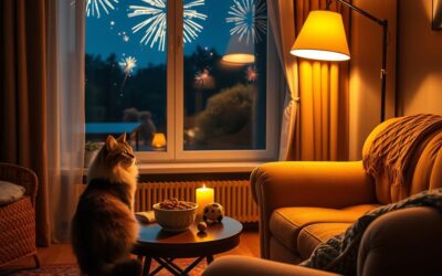 Blog o kotach 20 Sylwester bez petard dla kota – wskazówki na spokojną noc