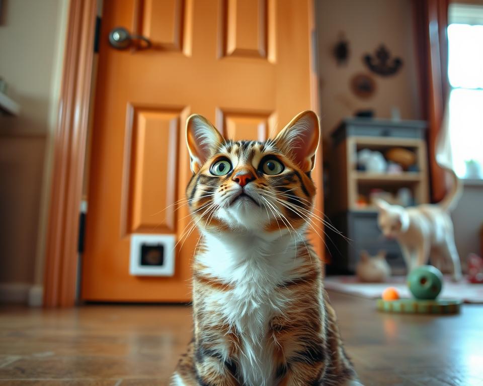 sposoby na zamknięte drzwi dla kota