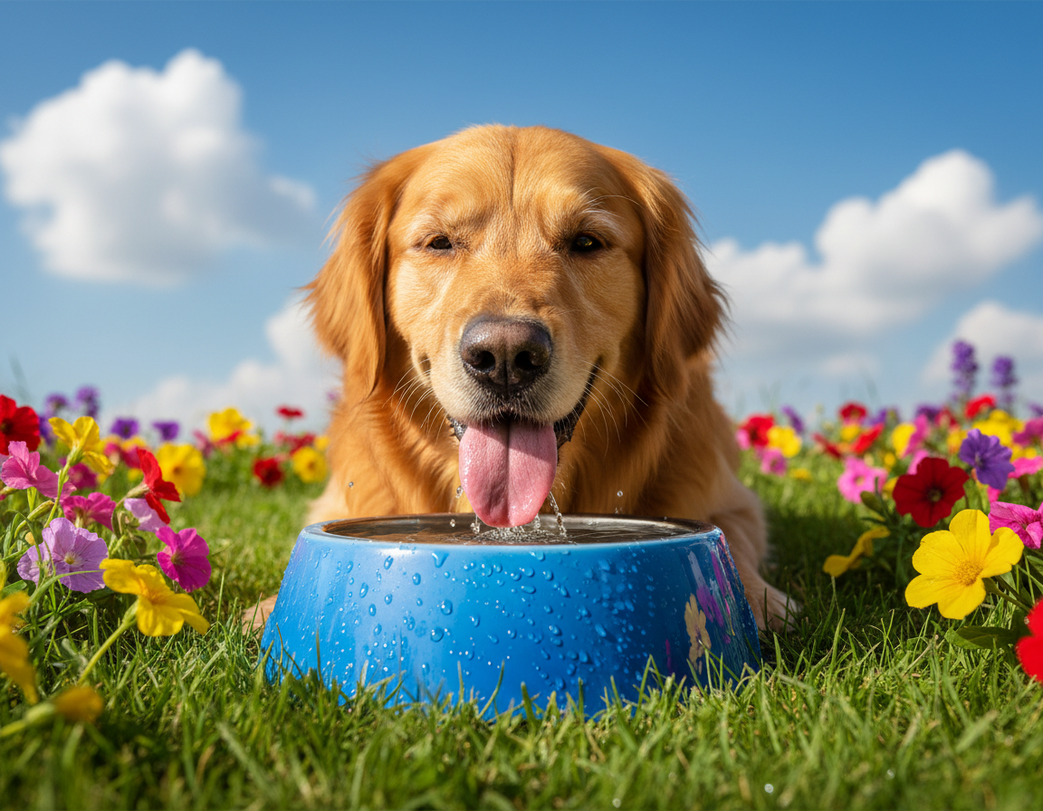 spożycie wody przez psa